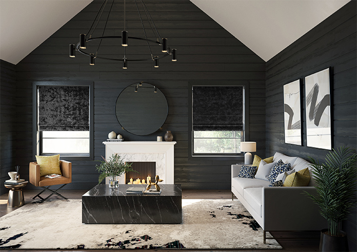 Cyrus Crushed Velvet, Twilight - Twist&Fit Roman Blind - Image 8